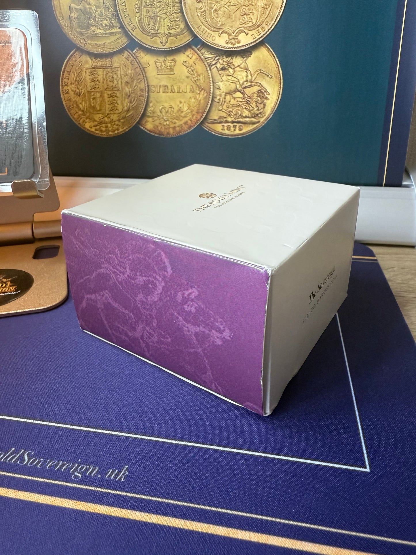 2022 QEII Proof Gold Full Sovereign - Platinum Jubilee Royal Mint with Box & COA