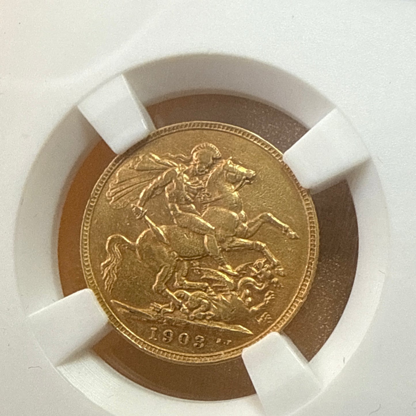 1903 Edward VII Full Sovereign 22ct Gold Coin + Display Holder+ FREE Silver bar!