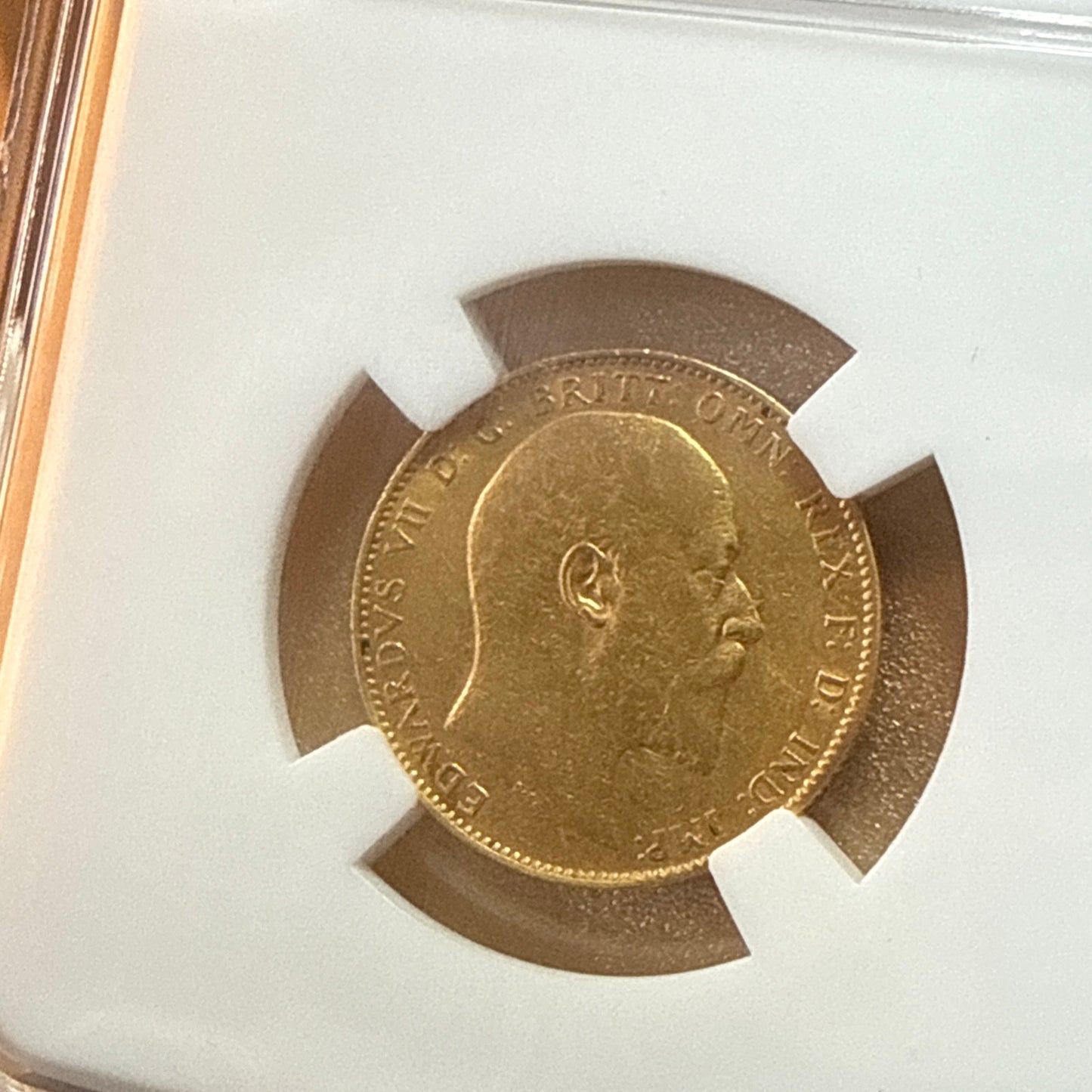 1903 Edward VII Full Sovereign 22ct Gold Coin + Display Holder+ FREE Silver bar!